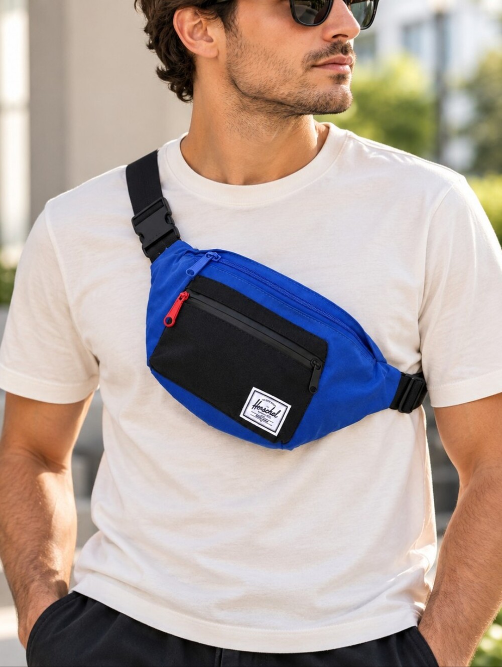 Herschel Supply Co. Belt Bag / Fanny Pack – Blue & Black